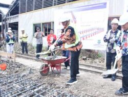 Pembangunan Gedung Unit Produksi SMK-GKE Mandomai Resmi Dimulai