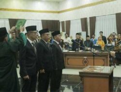 H. Ilham Resmi Dilantik Sebagai Ketua DPRD Agam Periode 2024-2029