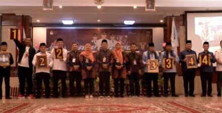 KPU Agam Gelar Pengundian Nomor Urut Pasangan Calon Bupati dan Wakil Bupati Pilkada 2024