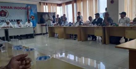 Suasana rapat pleno PWI hasil KLB, Senin 30 Oktober 2024.