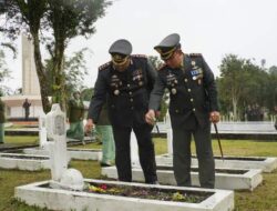 Upacara Ziarah Nasional HUT TNI Tetap Khidmat, Walaupun Diguyur Hujan