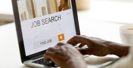 Ilustrasi situs pencarian pekerjaan.