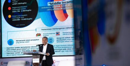 Direktur Utama BRI Sunarso mengungkapkan kunci agar Indonesia bisa keluar dari middle income trap