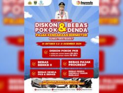 Pemilik Kendaraan Dapat Bebas Denda dan Diskon Pajak di Sumatera Barat
