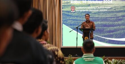 Mentan Amran saat Arahan Komitmen Integritas Mitra di Kantor Pusat Kementan, Rabu (30/10/2024).