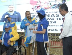 Plt Gubernur Audy Lepas Kontingen NPC Menuju Peparnas XVII Jawa Tengah, Sumbar Targetkan Dua Emas