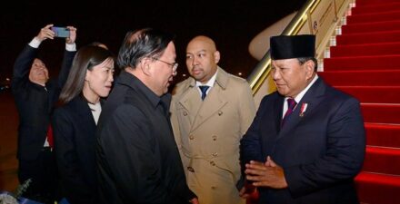 Presiden Prabowo Subianto tiba di Beijing, China.