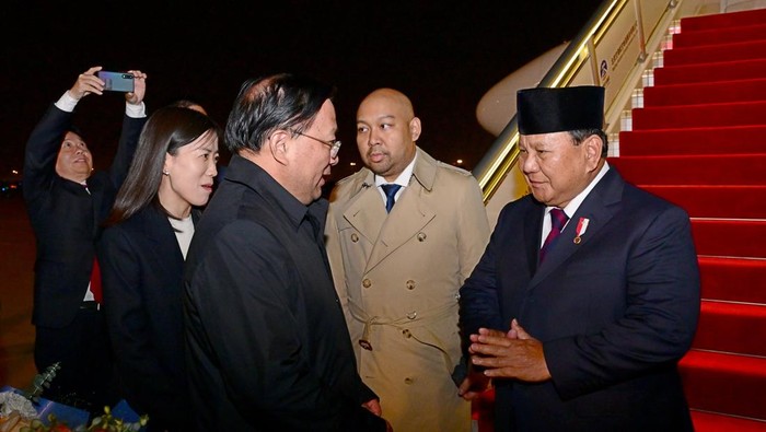 Presiden Prabowo Subianto tiba di Beijing, China.