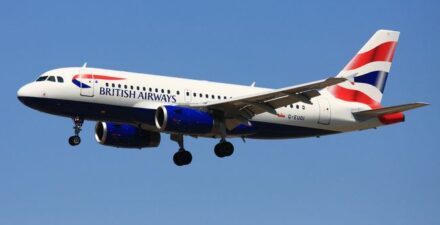 Ilustrasi pesawat British Airways.