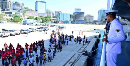 Etape Terakhir Misi Diplomasi, Satgas Port Visit 2024 Tiba di Papua New Guinea (PNG)