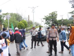 Pengamanan Lalu Lintas Kampanye Akbar di Aceh Singkil Berjalan Lancar