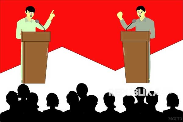 Ilustrasi debat publik Wako dan Wawako Pariaman.