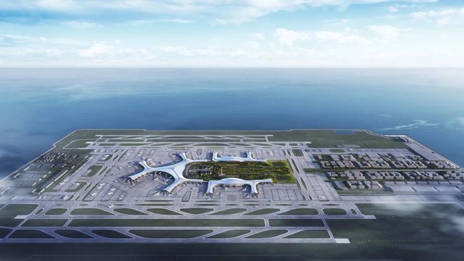 The Dalian Jinzhou Bay International Airport di China.