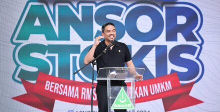 Menteri Usaha Mikro, Kecil, dan Menengah (UMKM) Maman Abdurrahman hadiri peluncuran program Ansor Stokis