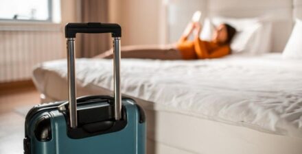 Ilustrasi tamu hotel.