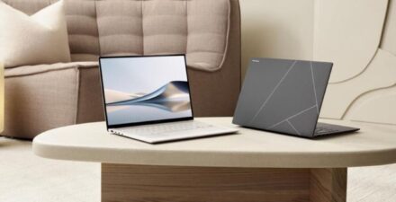 ASUS Zenbook S 14 OLED, laptop ultratipis yang menggabungkan desain elegan dengan teknologi audio visual terbaik di kelasnya.