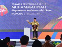 Panglima TNI Dampingi Presiden RI Hadiri Pembukaan Tanwir Dan Resepsi Milad Ke-112 Muhammadiyah