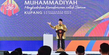 Panglima TNI Dampingi Presiden RI Hadiri Pembukaan Tanwir Dan Resepsi Milad Ke-112 Muhammadiyah