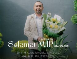 Setelah Raih Rekor MURI Sebagai Kepala Daerah dengan Gelar Akademik dan Profesi Terbanyak, Audy Joinaldy Kembali Tambah Raihan Gelarnya