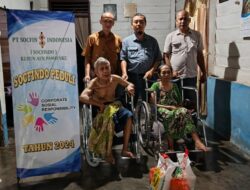 PT Socfindo Peduli, Warga di 6 Desa Diberikan Kursi Roda Hingga Sembako