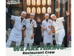 Buka Outlet Baru, Marugame Udon & Tempura Cari Restaurant Crew di Padang