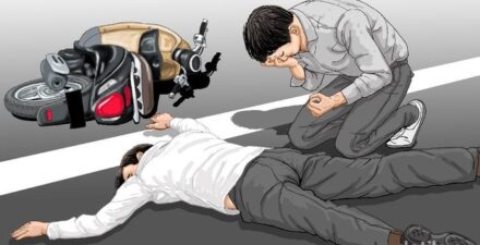 Motor Masuk Tol Jagorawi, Penumpang Tewas Terlindas Mobil