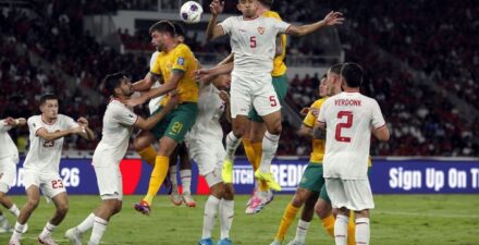 Timnas Indonesia vs Timnas Australia kala berlaga.
