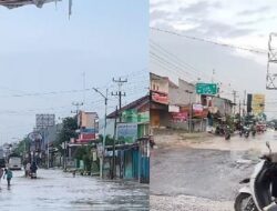 Hujan Deras Sebabkan Banjir di Kecamatan Ketanggungan Brebes