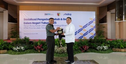 Bulog dan TNI Sosialisasikan Pengadaan Gabah 2025 di Surabaya