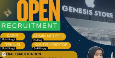 Genesis Store Bukittinggi dan Padang Cari Kandidat Profesional, Ini Kesempatanmu!