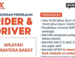 Lowongan Kerja SPX Express Kota Padang Januari 2025, Rider dan Driver Dibutuhkan