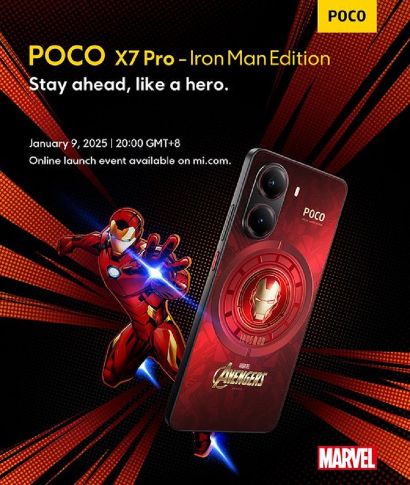 POCO X7 Pro Iron Man Edition.