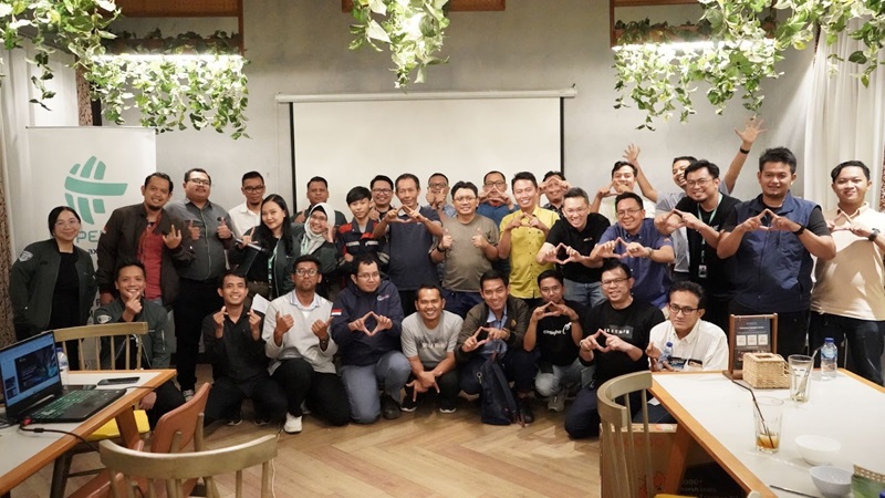 Hypernet Technologies dan HPE Aruba dalam acara Meet Eat Inspire (MENS) di Amanaia, Cikarang, Senin (20/1/2025) .