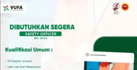 Lowongan Kerja Safety Officer di PT. Varia Usaha Fabrikasi Januari 2025 -- Segera Daftar!