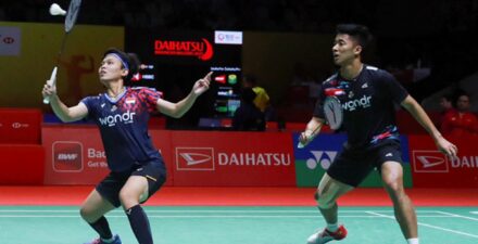 Dejan Ferdinansyah/Siti Fadia Silva Ramadhanti kala berlaga.