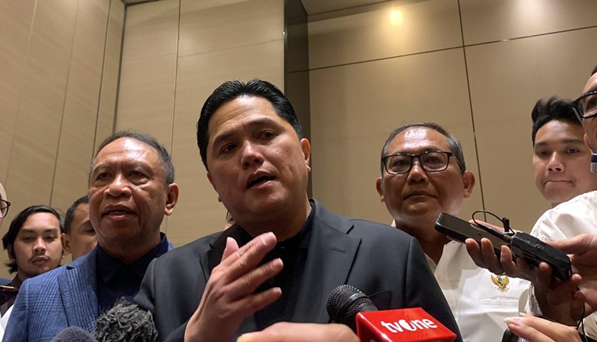 Ketua Umum PSSI Erick Thohir merespons UEA maju bidding Piala Asia 2031