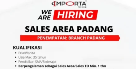 PT Importa Jaya Abadi Buka Lowongan Kerja di Padang, Cek Posisi dan Syaratnya!