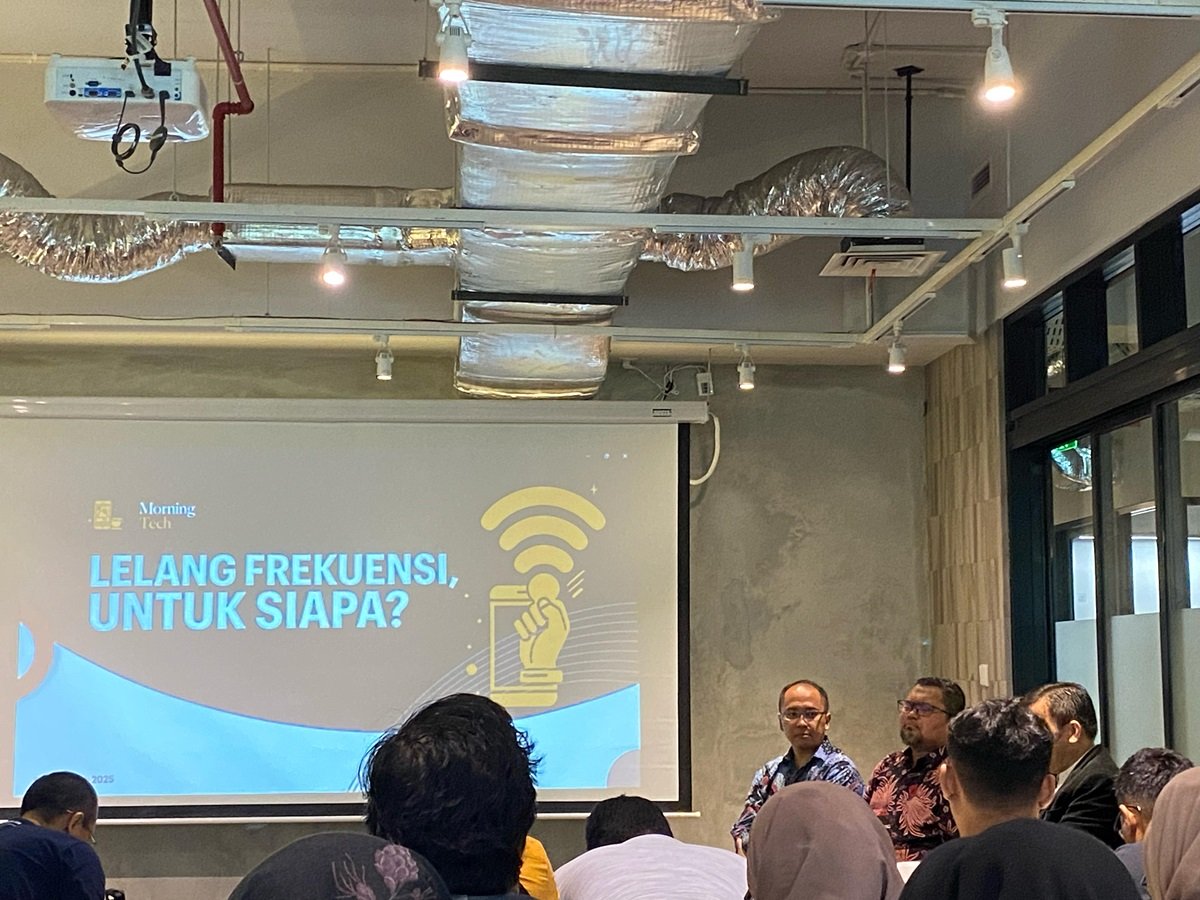 Diskusi Morning Tech Lelang Frekuensi untuk Siapa, Jakarta, 24 Februari 2025.