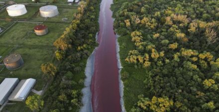 Air Kanal Buenos Aires Mendadak Merah