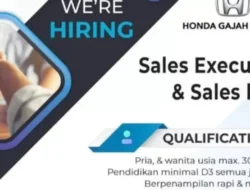 Lowongan Kerja PT. Honda Gajah Motor Februari 2025, Sales Executive dan Sales Lady