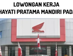 PT Hayati Pratama Mandiri Padang Buka Lowongan Mechanic Trainee, Cek Syaratnya!