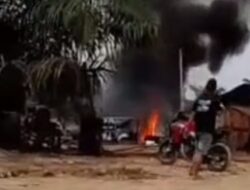 Polsek Keluang Dinilai Mandul, Kebakaran Rifenery Ilegal Kembali Terjadi