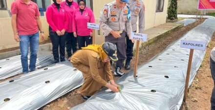 Polres Dharmasraya Luncurkan Program Pekarangan Pangan Lestari