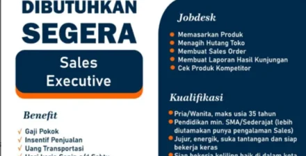 Kesempatan Karier di Bukittinggi, PT Adidaya Andalan Asia Buka Lowongan Sales Executive