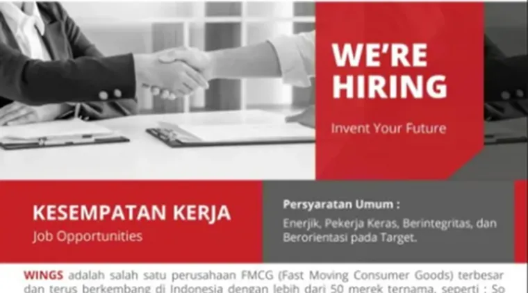 Lowongan Kerja WINGS Group di Pekanbaru! Dibuka Hingga 31 Maret 2025!