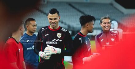 Timnas Indonesia kala berlatih.
