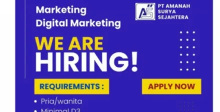 Lowongan Marketing & Digital Marketing di PT. Amanah Surya Sejahtera, Segera Daftar!