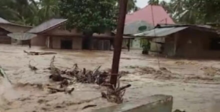 Sungai Batang Beringin Meluap, Kampung Kubu Sungkai Terendam