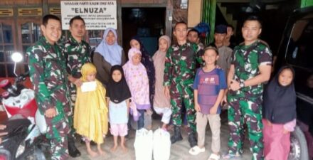 Jelang Berbuka Puasa Kodim 0401/Muba Bagikan Takjil