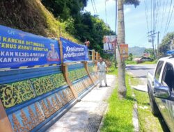 Jasa Raharja dan Satlantas Pasang Peringatan di Titik Rawan Kecelakaan di Pesisir Selatan